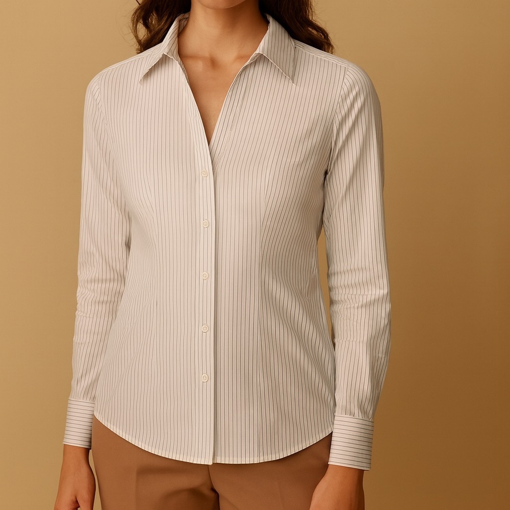 Beechers Brook Pinstriped Blouse Large